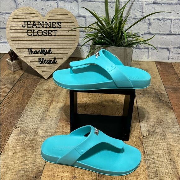 MICHAEL MICHAEL KORS
Linsey Logo Rubber T-Strap Sandal - Picture 1 of 7